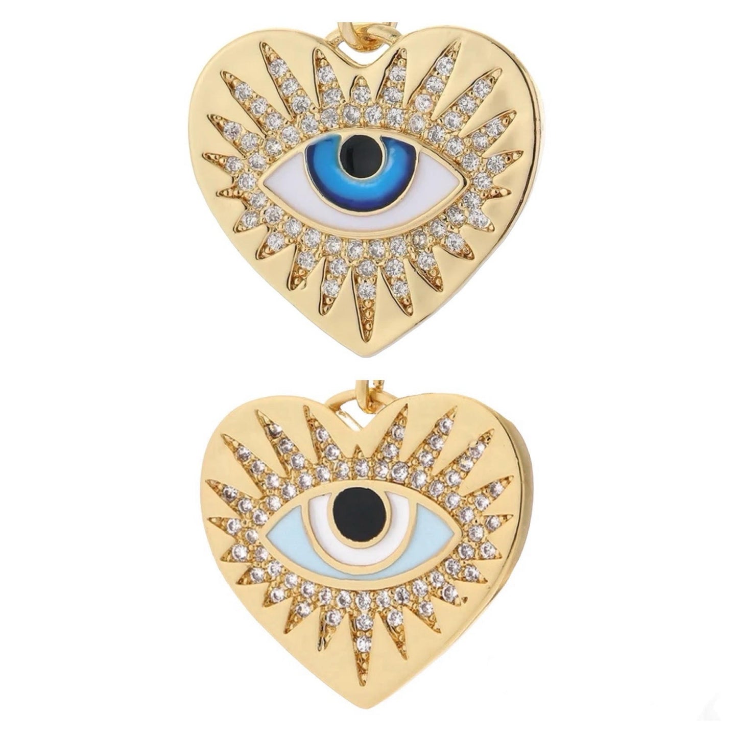 Medium Eye Heart Charm