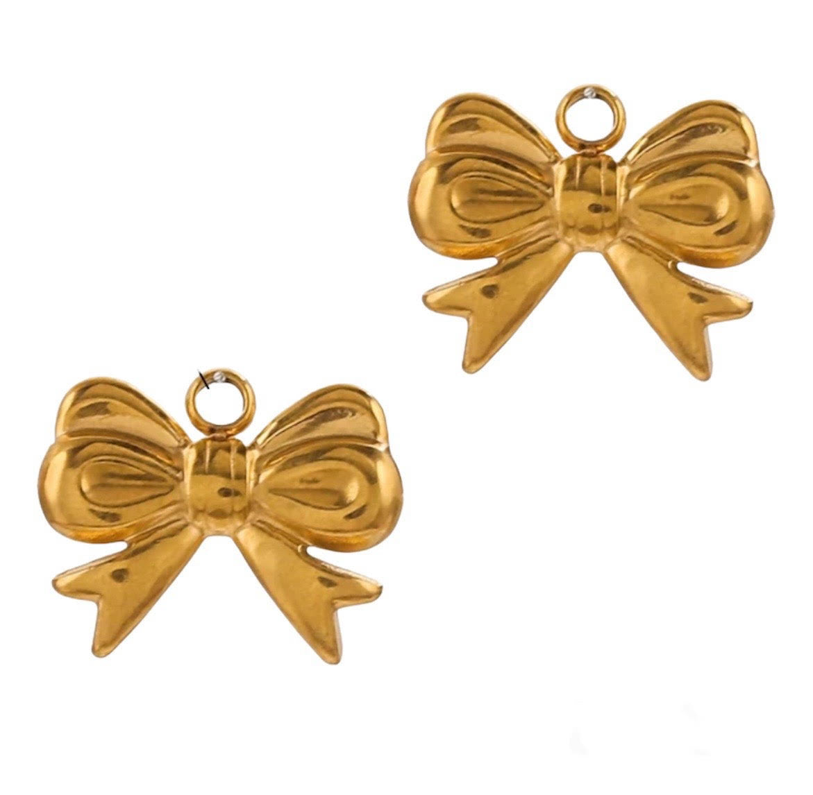 Small Solid Bow Charm