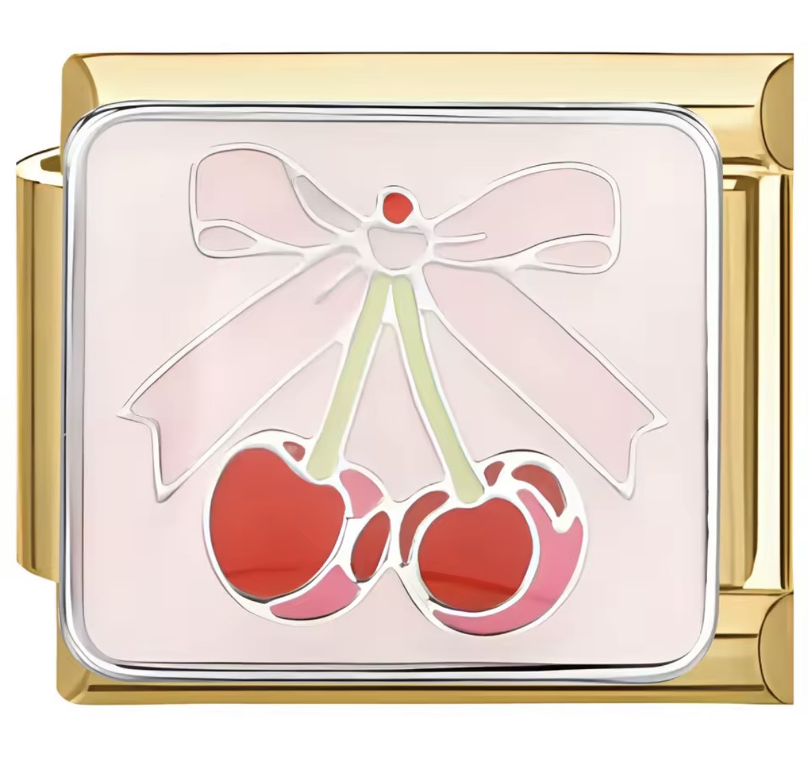 Cherry Bow I Charm Link