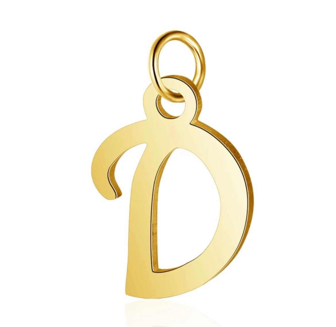 Small Cursive Letter Charm