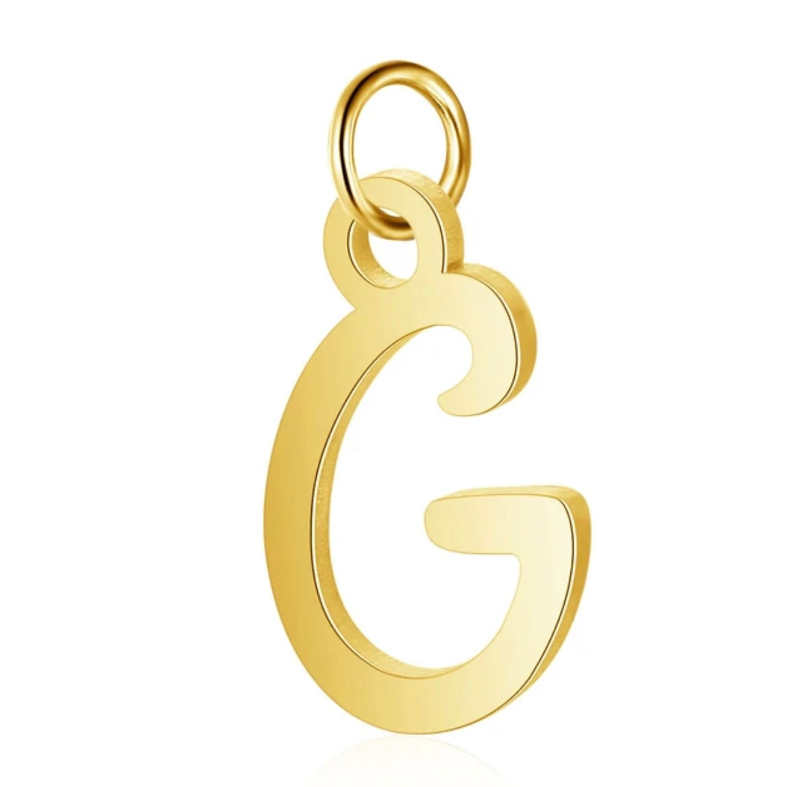 Small Cursive Letter Charm