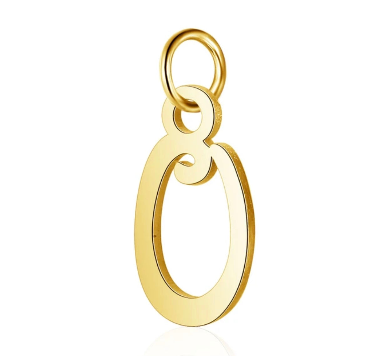 Small Cursive Letter Charm