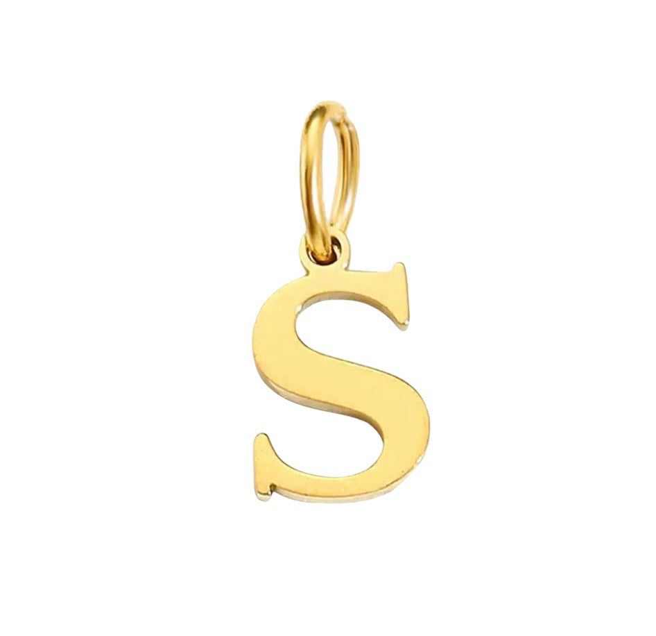 Small Block Letter Charm