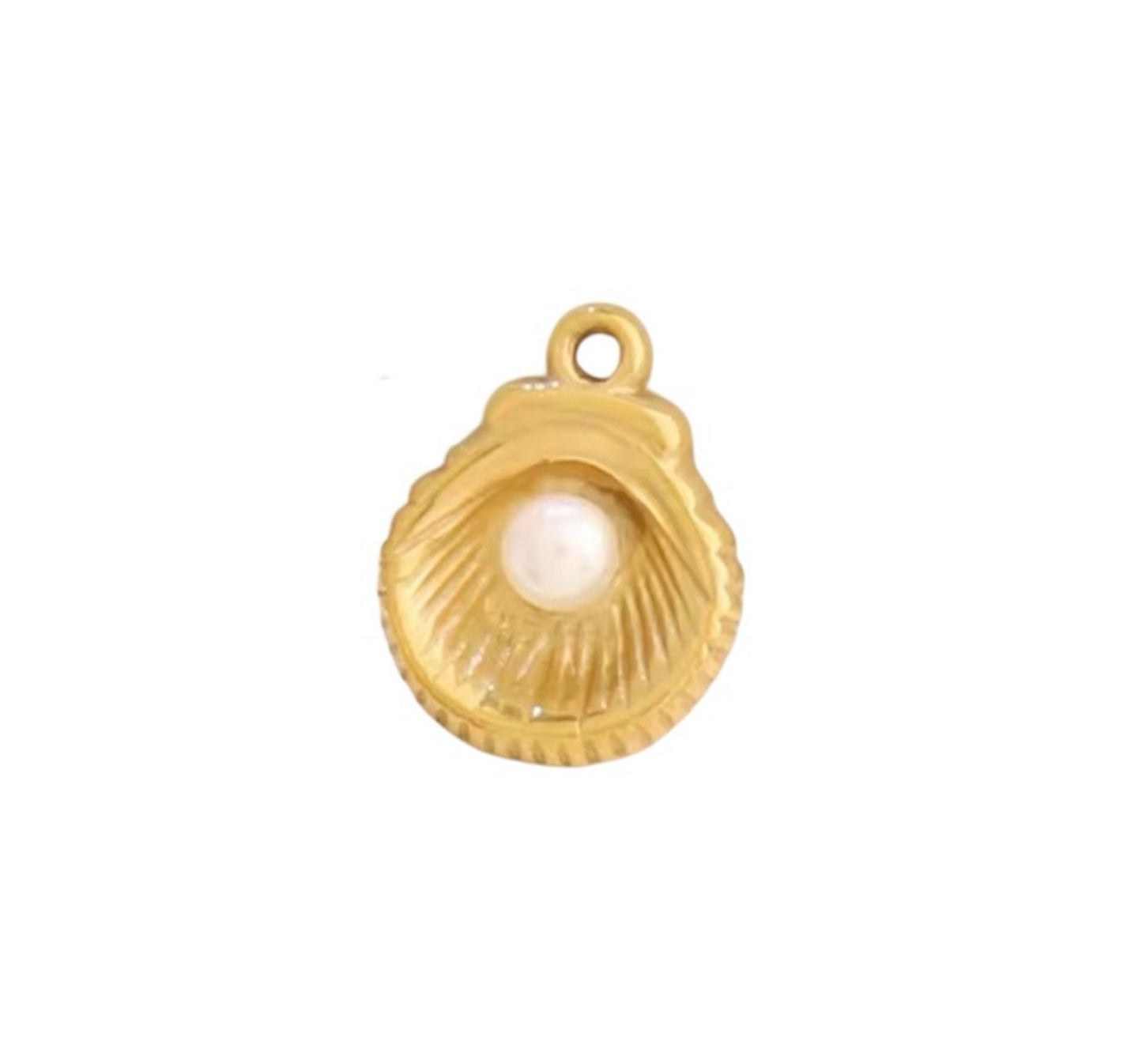 Small Gold Sea Shell Charm