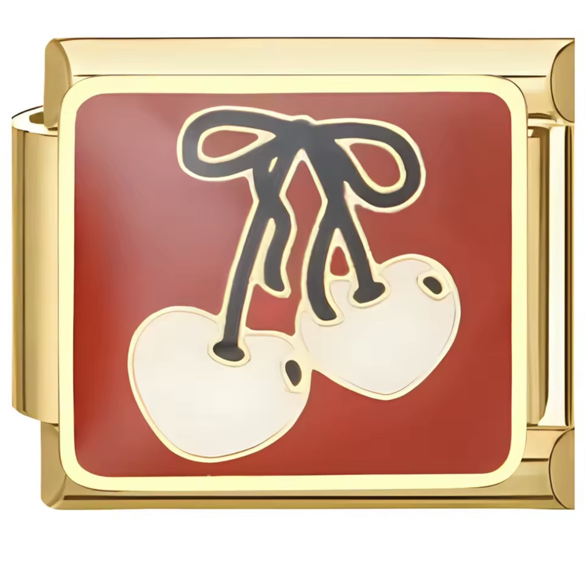 White Cherry I Charm Link