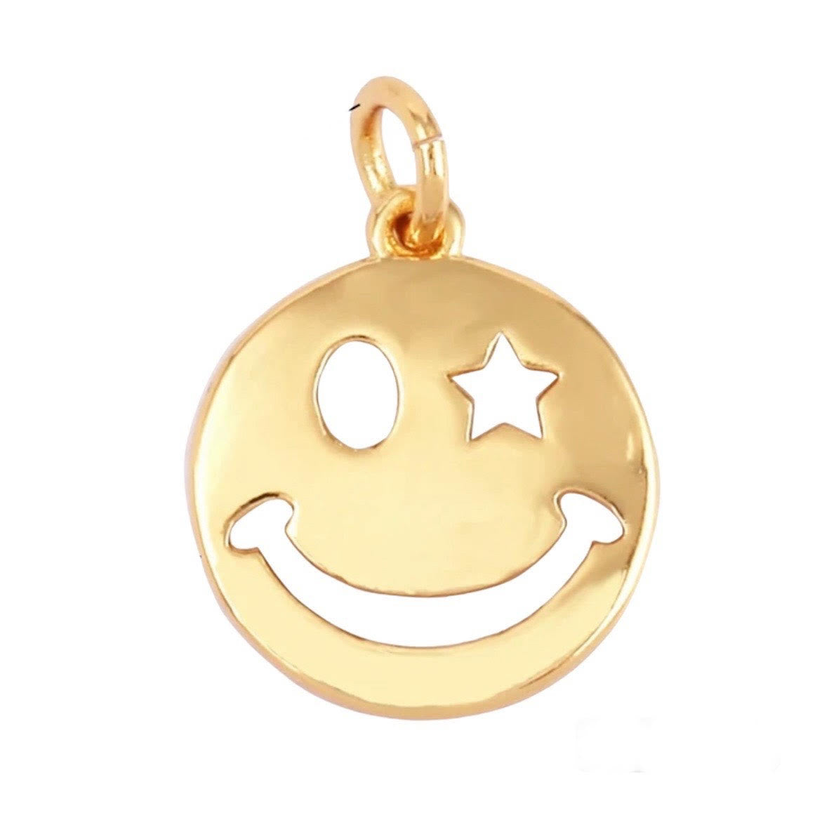 Small Wink Smiley Charm
