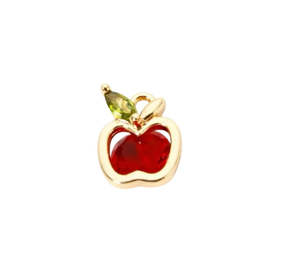 Mini Ruby Apple Charm