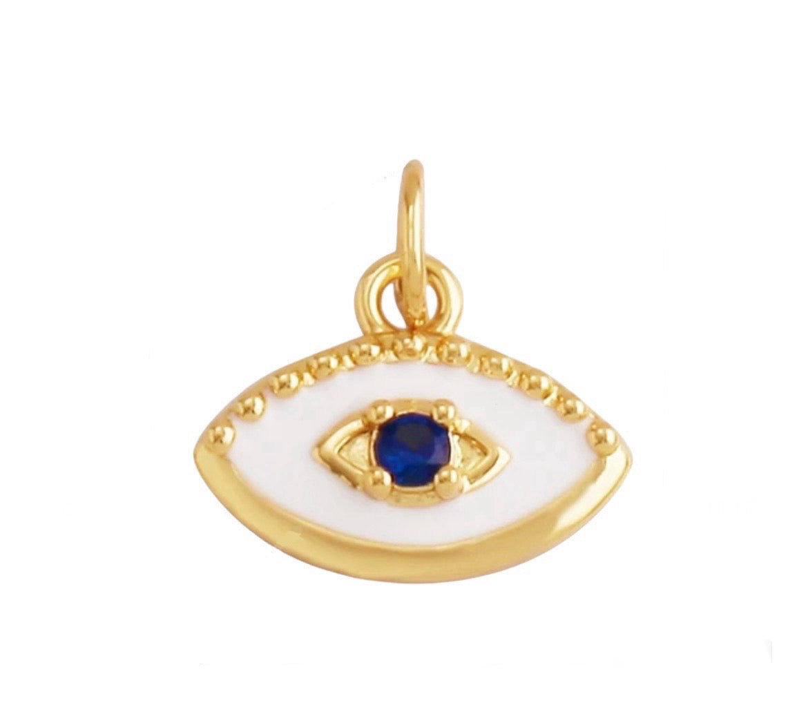 Small Topaz Eye Charm