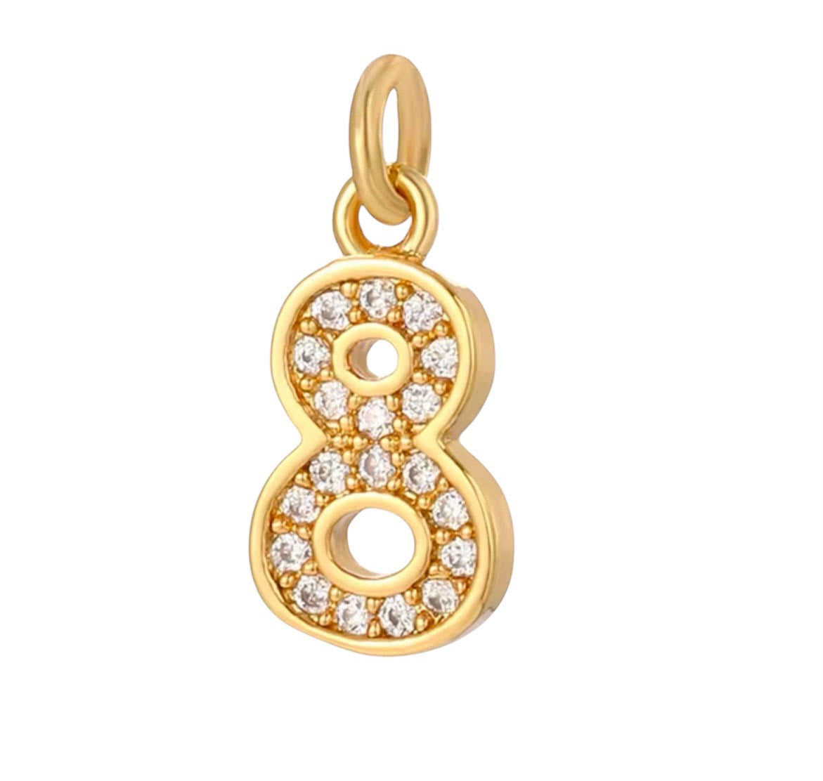Small Bling Number Charms