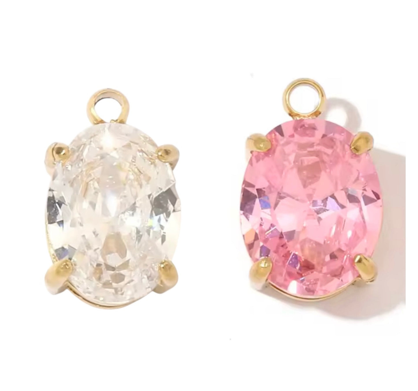 Small Gem Stone Charm