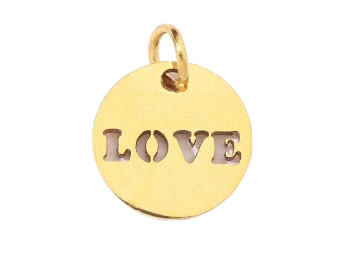 Small Solid LOVE Charm
