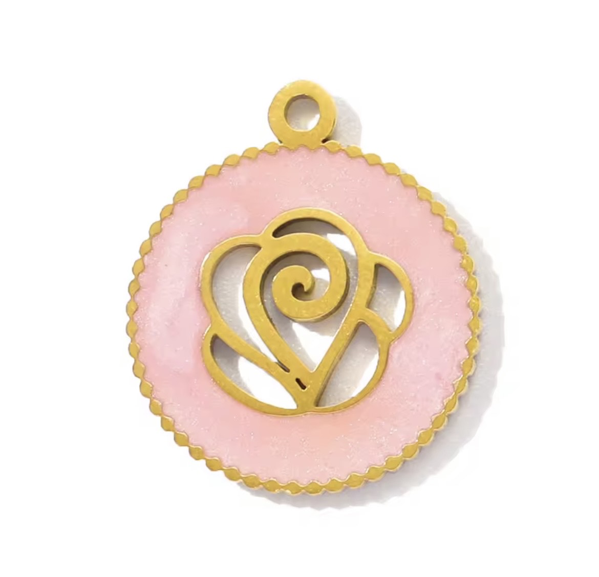 Medium Petal Rose Charm