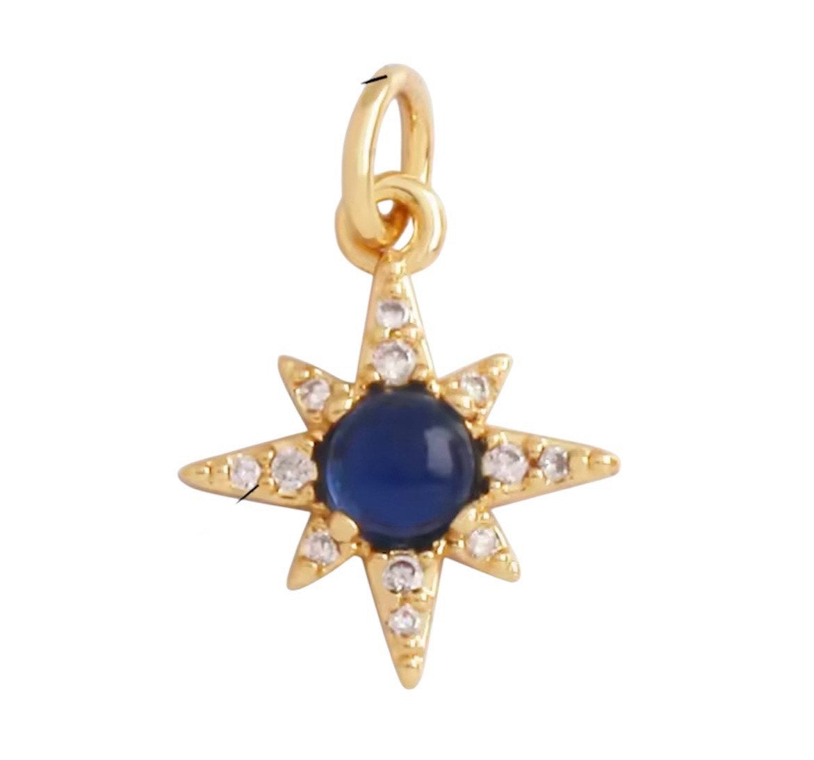 Small Midnight Star Charm