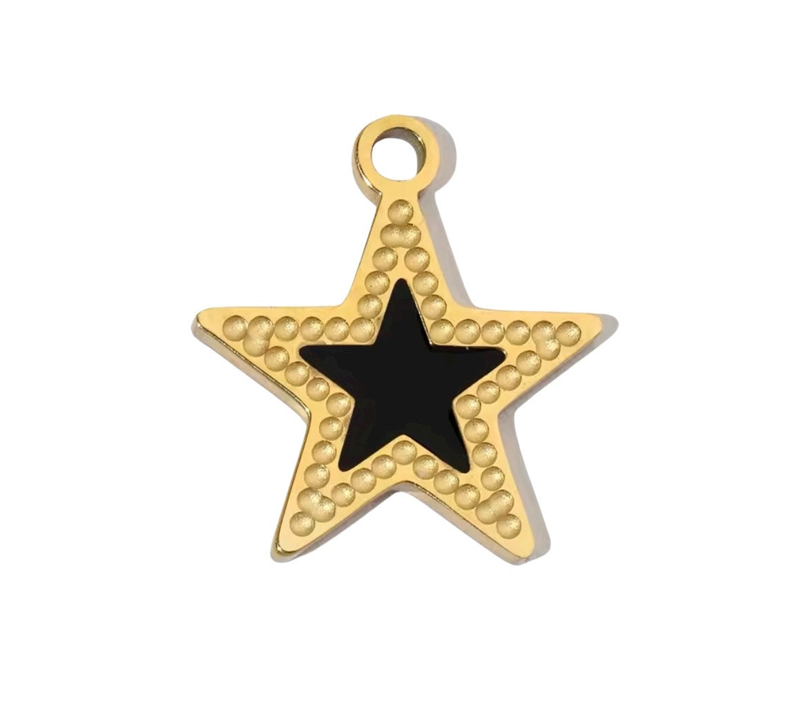 Small Black Star Charm