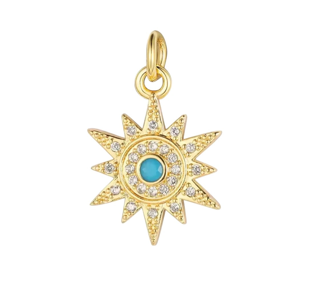 Small Star Burst Charm