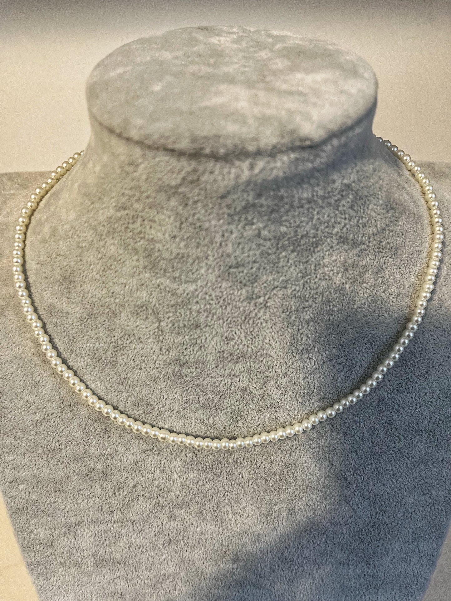 Reversible beaded chain I White I Customize me!