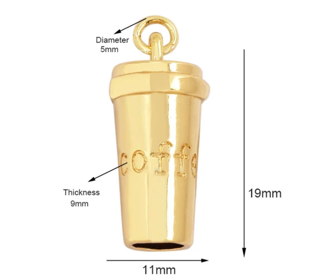 Large Coffee Charm