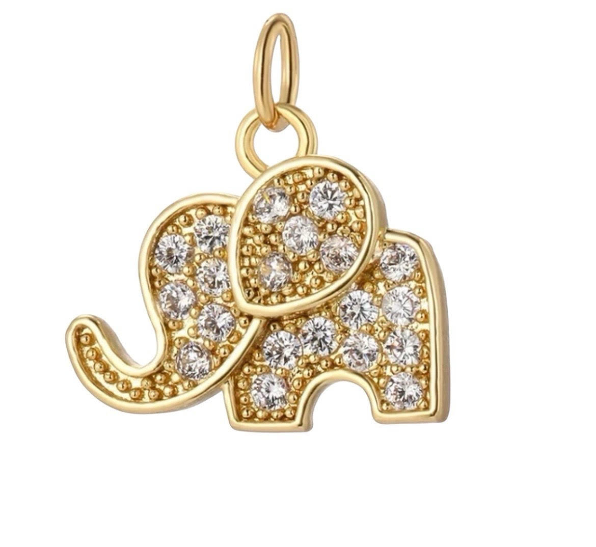 Small Elephant Charm