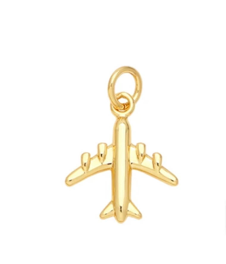 Small Airplane Solid Charm