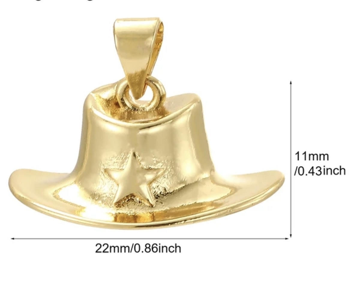 Medium Cowboy Hat Charm