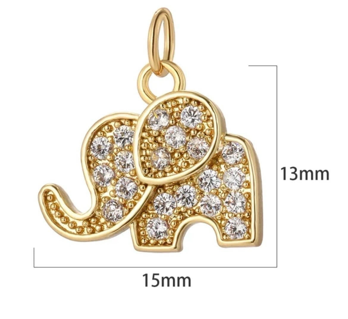 Small Elephant Charm