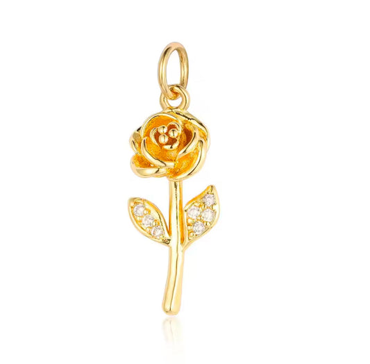 Medium Rose Charm