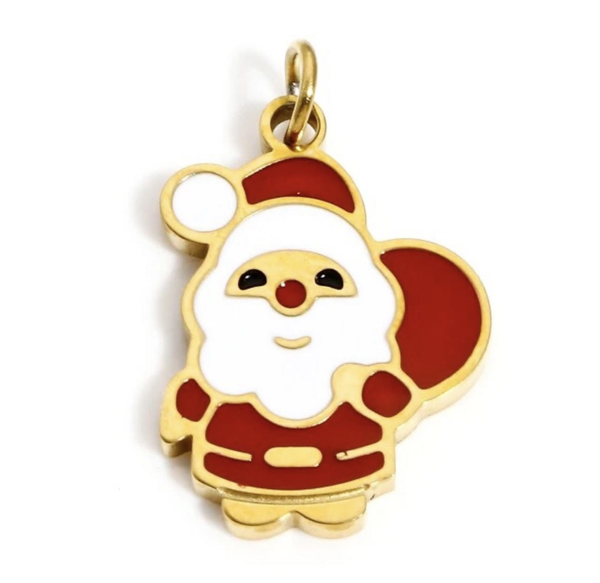 Small Solid Santa Charm