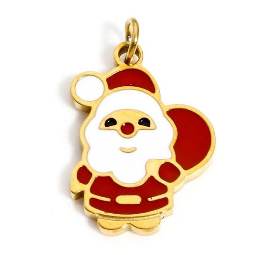 Small Solid Santa Charm