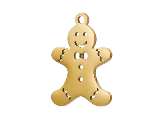 Small Gingerbread Man Charm