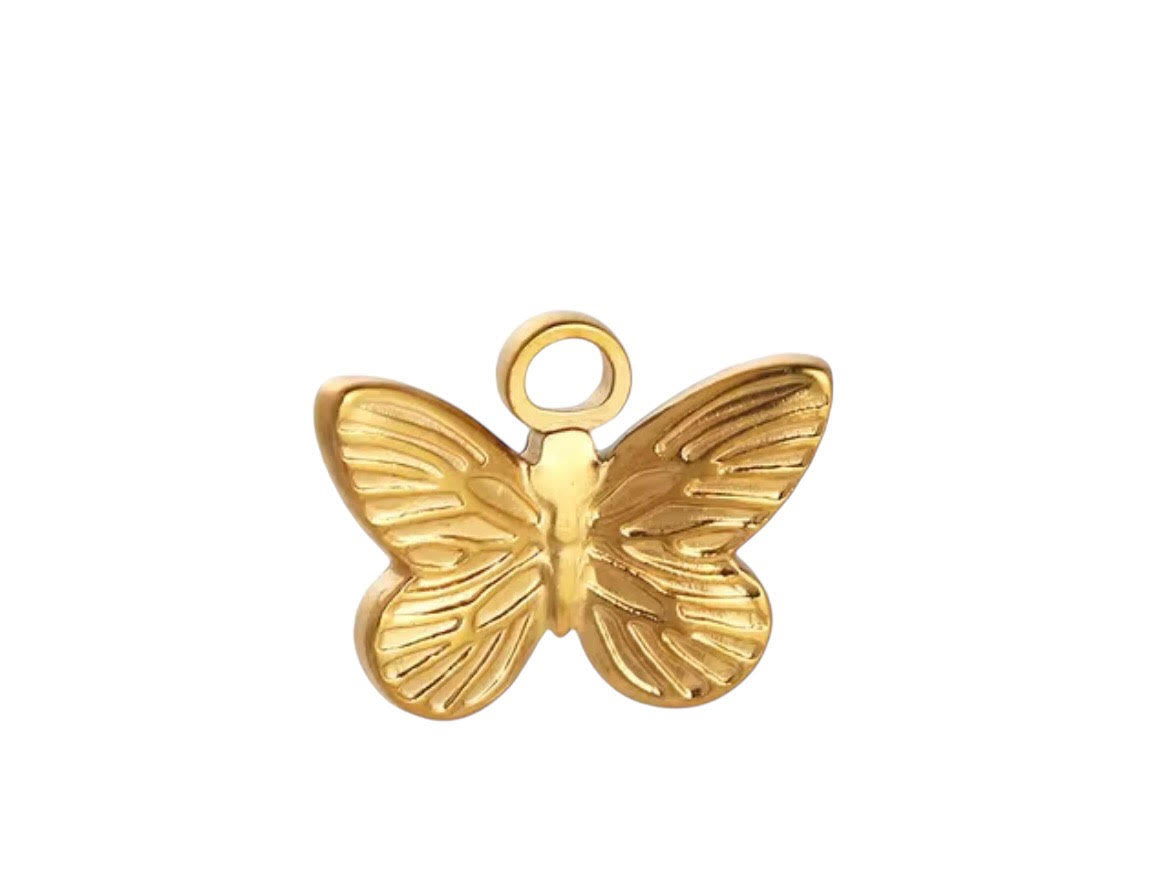 Small Gold Butterfly Charm