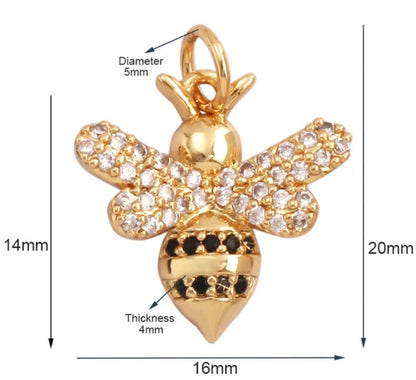 Small Queen Bee Charm