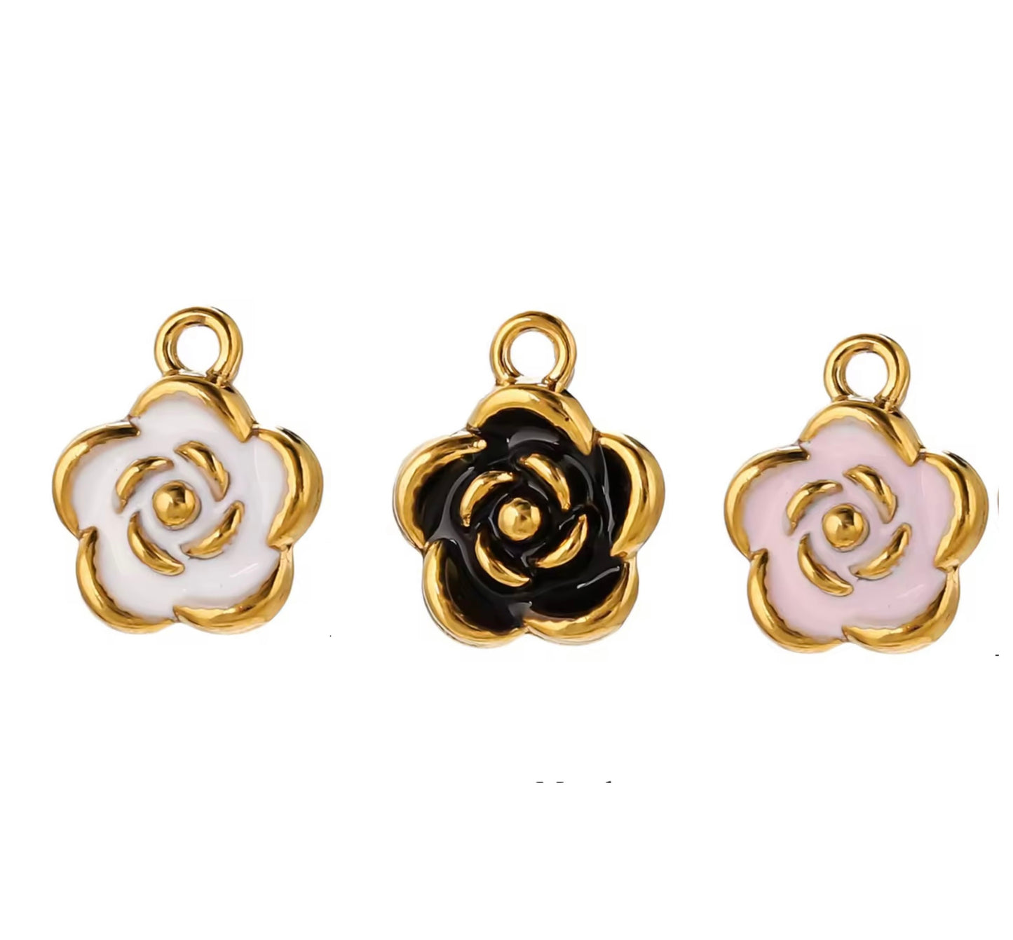 Small Rose Bud I Enameled