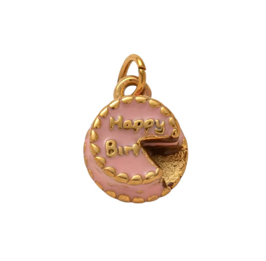 Small Happy Birthday Charm