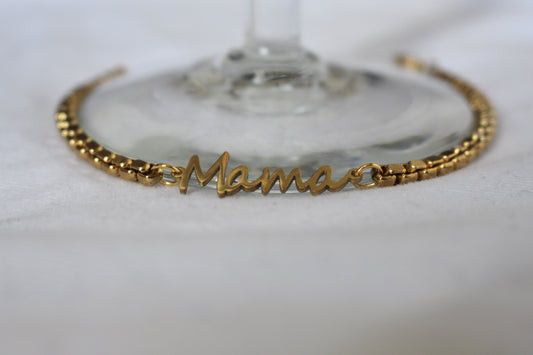 Box Chain MAMA Charm Bracelet I Customize me!