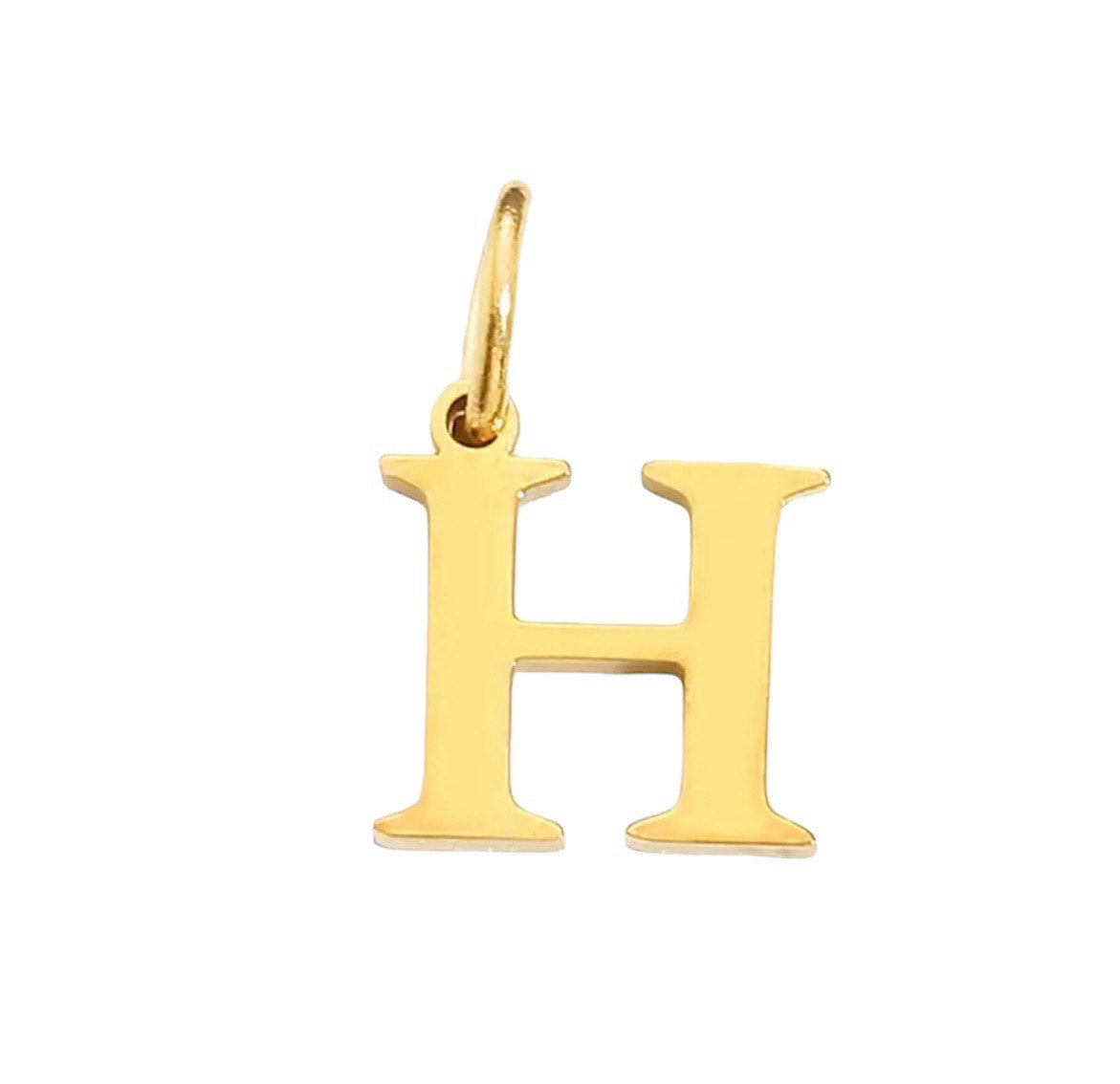 Small Block Letter Charm