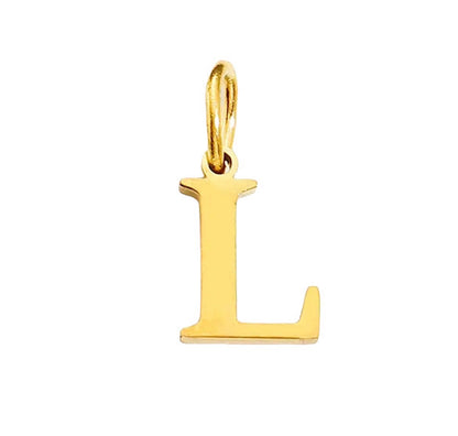 Small Block Letter Charm