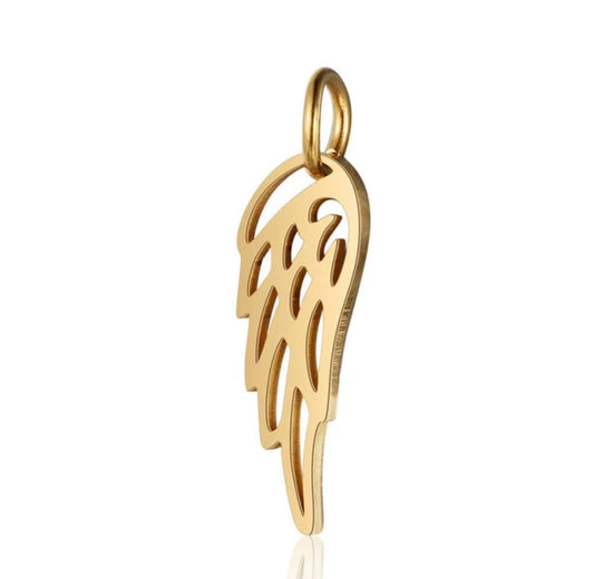 Small Angel Wing Charm