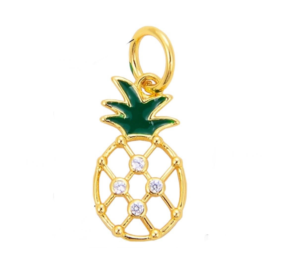 Small Hollow Pineapple Charm