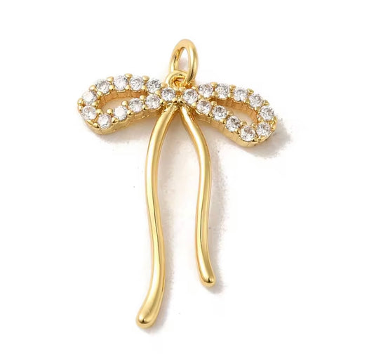 Medium Dainty Bow Charm
