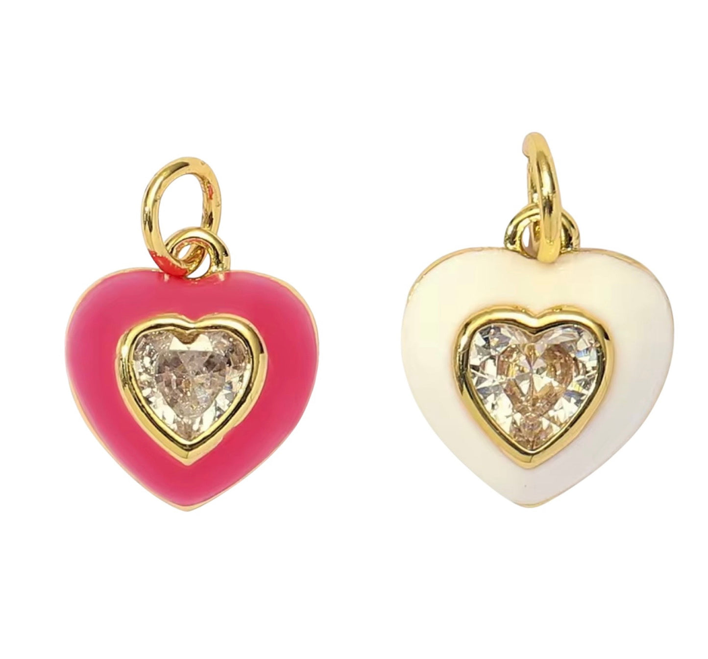 Small Bubble Heart Charm