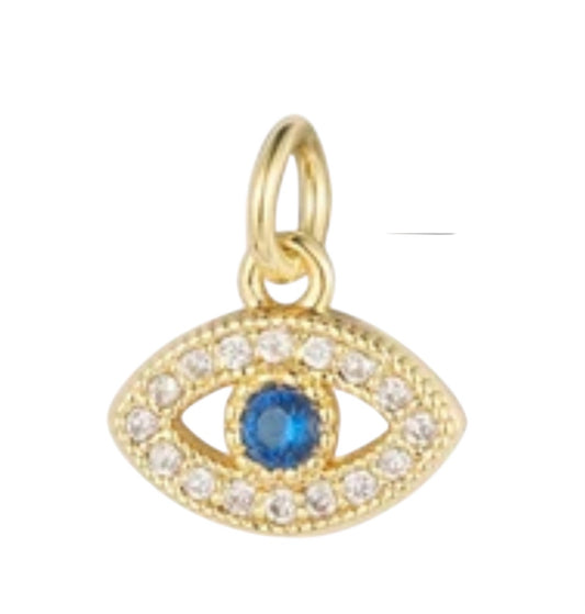 Small Bling Eye Charm