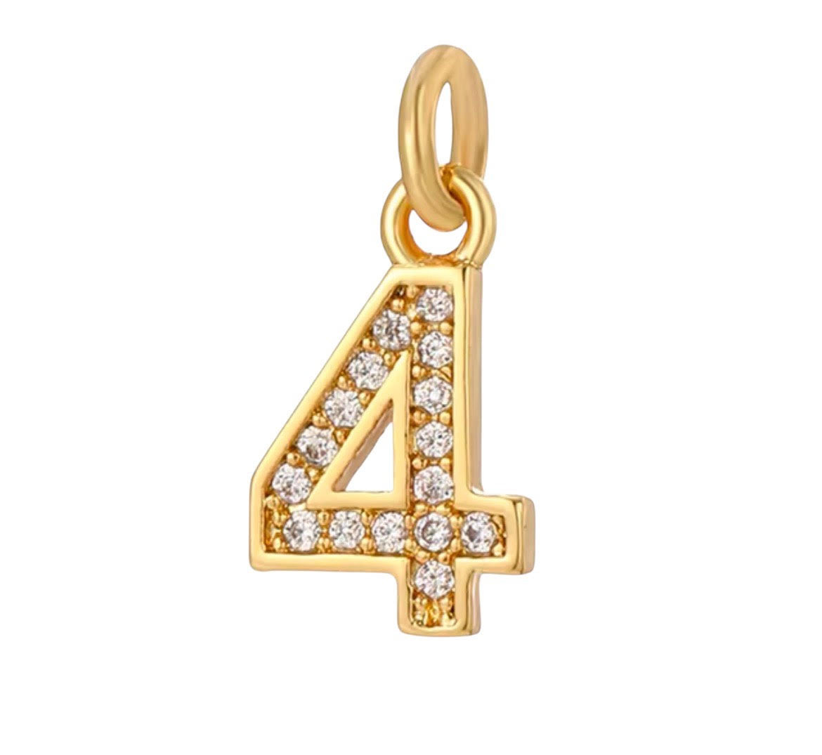 Small Bling Number Charms