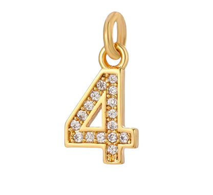 Small Bling Number Charms