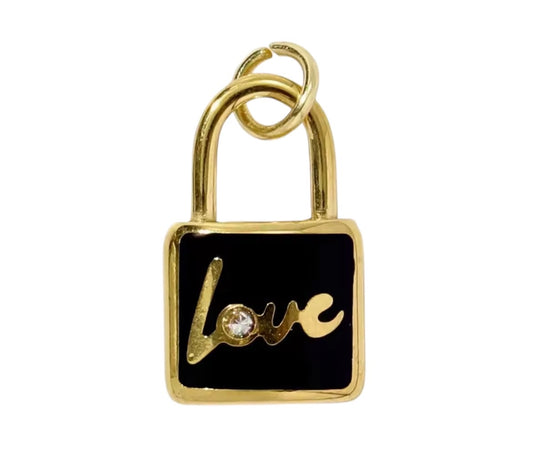 Small Love Lock Charm