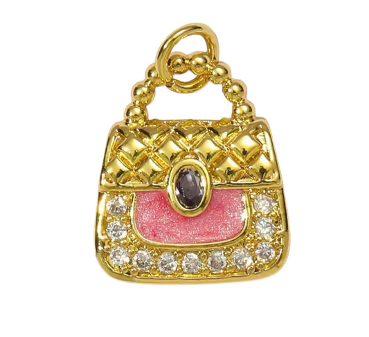 Medium Pink Purse Charm