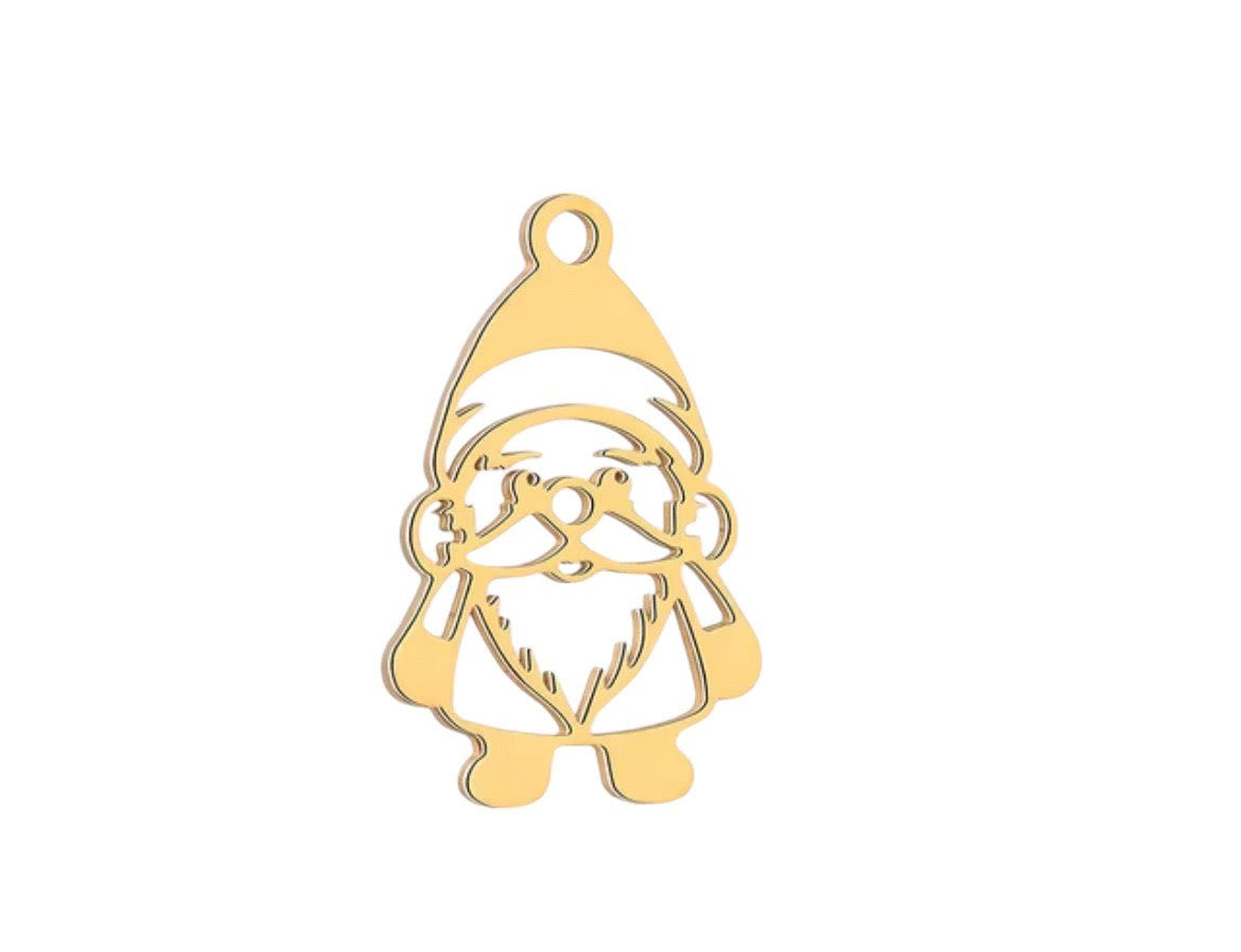 Small Hollow Santa Charm