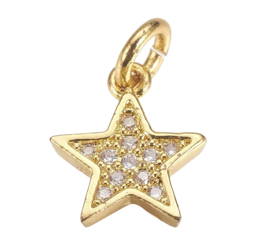 Small Bling Star Charm