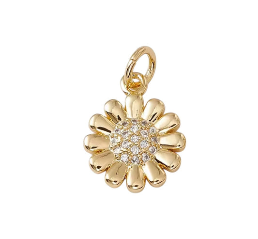 Small Sunflower Charm