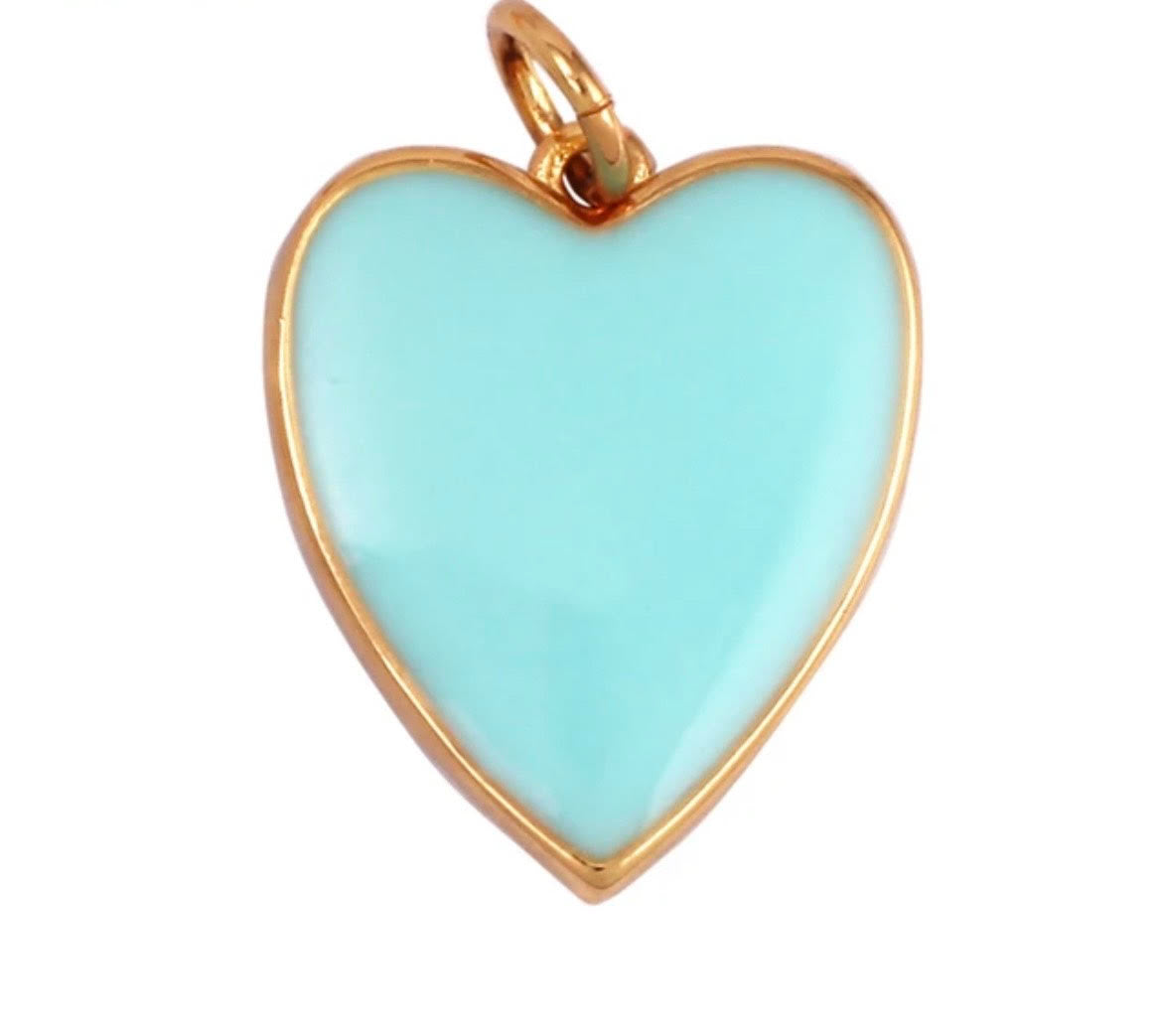 Medium Neon Heart Charm