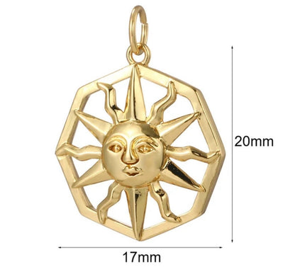 Medium Sun Charm